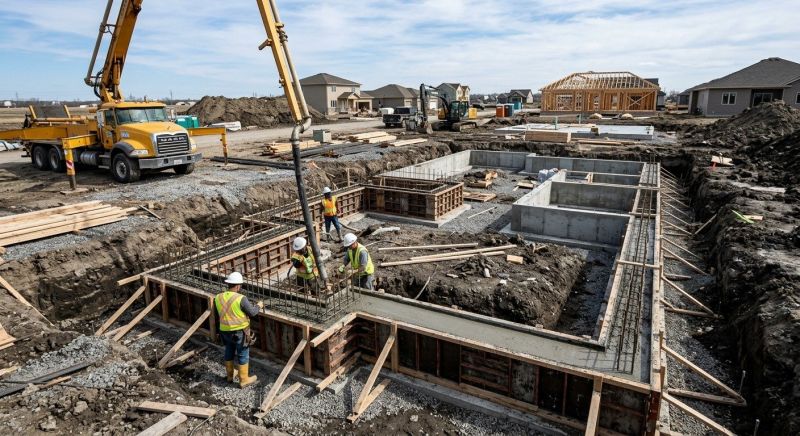 Concrete Foundation Installation in Englewood, FL